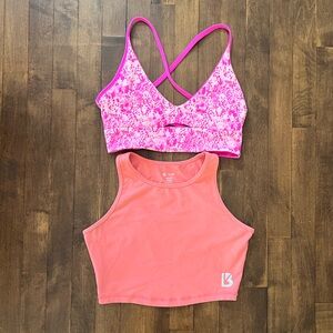 BuffBunny Pink and Coral Sports Bras